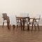 Baxton Studio Glenda Mid-Century Modern Greyish Beige Fabric and Walnut Brown Finished Wood 5-Piece Dining Set 187-7364-8959-Zoro - alternate 7